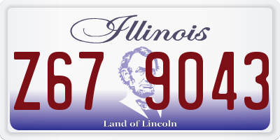 IL license plate Z679043