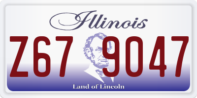 IL license plate Z679047