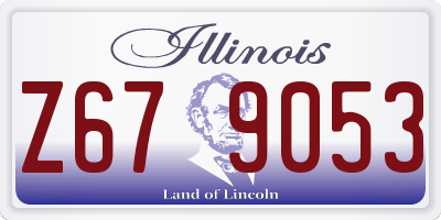 IL license plate Z679053