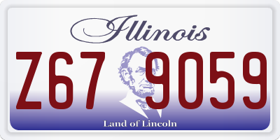 IL license plate Z679059