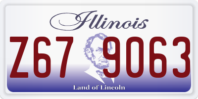 IL license plate Z679063