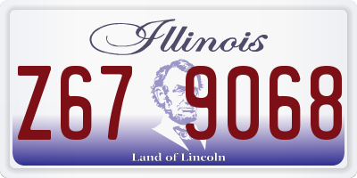 IL license plate Z679068