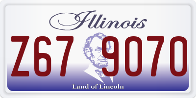 IL license plate Z679070