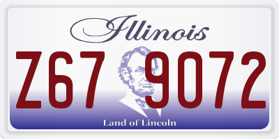 IL license plate Z679072