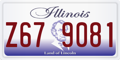 IL license plate Z679081