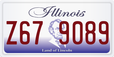IL license plate Z679089