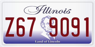 IL license plate Z679091