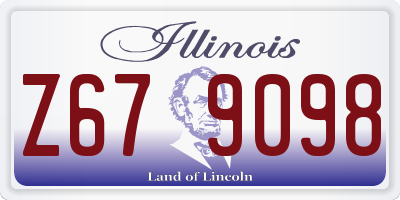 IL license plate Z679098