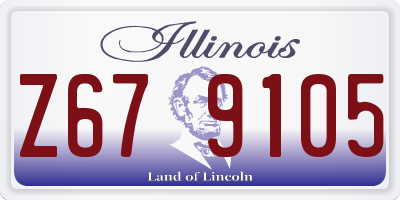 IL license plate Z679105