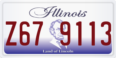 IL license plate Z679113