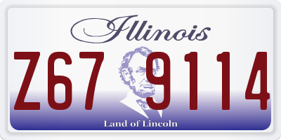 IL license plate Z679114