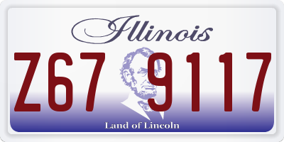 IL license plate Z679117
