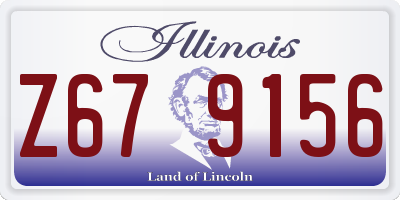 IL license plate Z679156