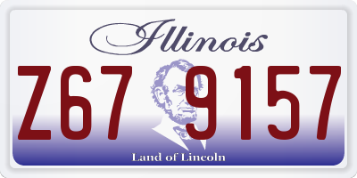 IL license plate Z679157