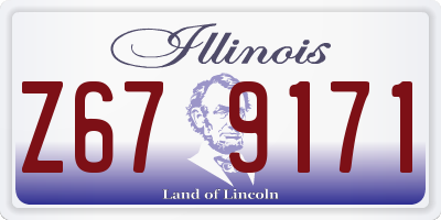 IL license plate Z679171