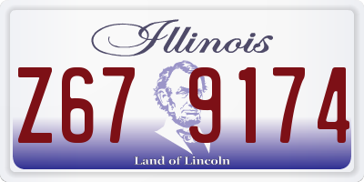 IL license plate Z679174