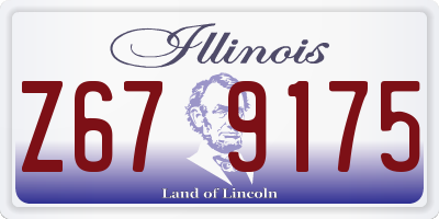IL license plate Z679175