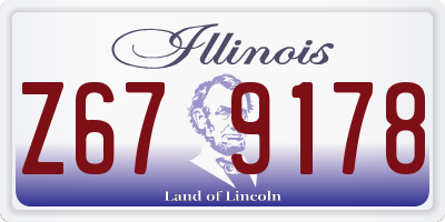 IL license plate Z679178