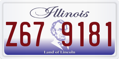 IL license plate Z679181