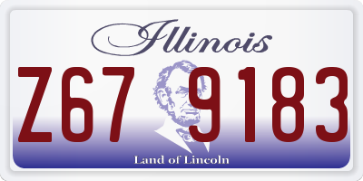 IL license plate Z679183