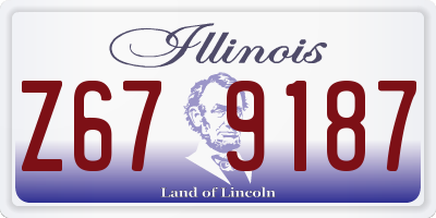IL license plate Z679187