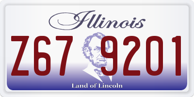 IL license plate Z679201