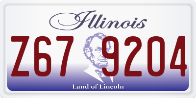 IL license plate Z679204