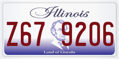 IL license plate Z679206