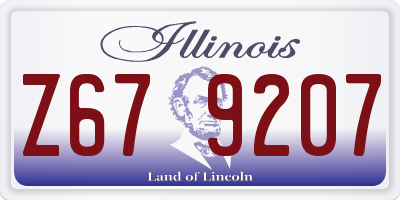 IL license plate Z679207