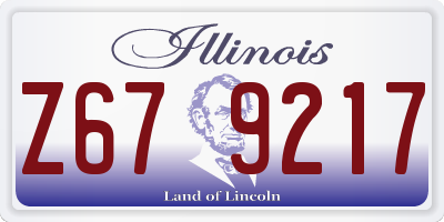 IL license plate Z679217