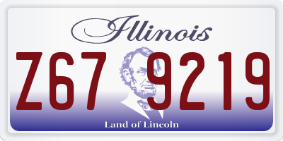 IL license plate Z679219