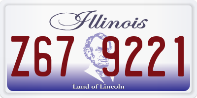 IL license plate Z679221