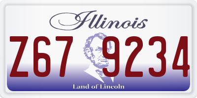 IL license plate Z679234
