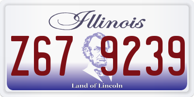 IL license plate Z679239