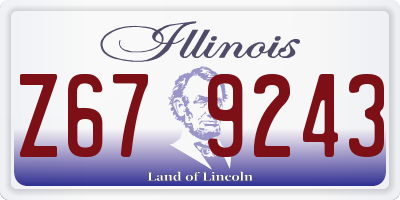 IL license plate Z679243