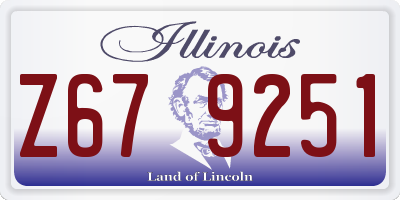 IL license plate Z679251