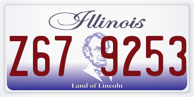 IL license plate Z679253