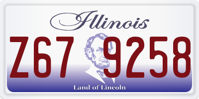 IL license plate Z679258