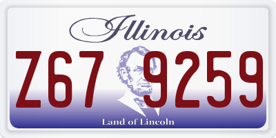 IL license plate Z679259