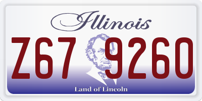 IL license plate Z679260