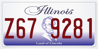 IL license plate Z679281