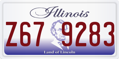 IL license plate Z679283