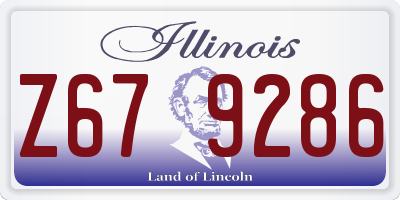 IL license plate Z679286