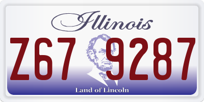 IL license plate Z679287