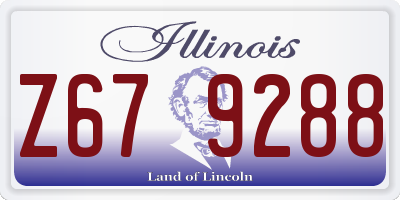 IL license plate Z679288