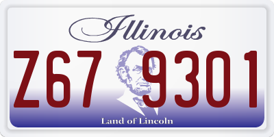 IL license plate Z679301