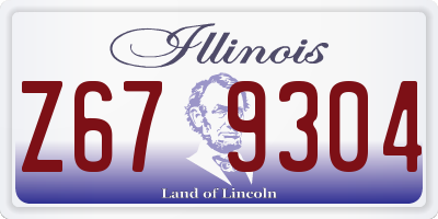 IL license plate Z679304