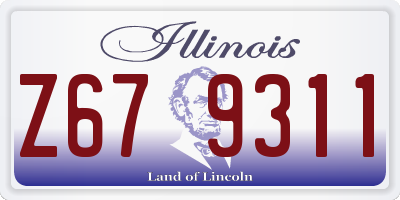 IL license plate Z679311
