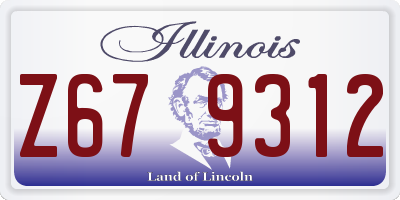 IL license plate Z679312