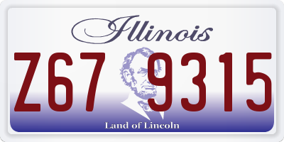 IL license plate Z679315